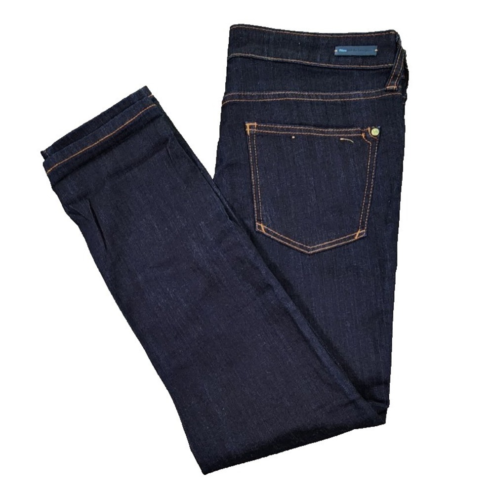 Pilcro and the Letterpress Stet Slim Straight Jeans Dark Wash Indigo Size 30